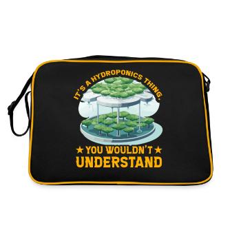 It's a Hydroponic thing you wouldn't understand - Retro Bag - black/gold - Back
