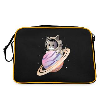 Chat de l’espace - Sac Retro - noir/or - Dos