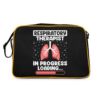 Atemtherapeut in Arbeit Zukunft RT - Retro Tasche - Schwarz/Gold - Hinten