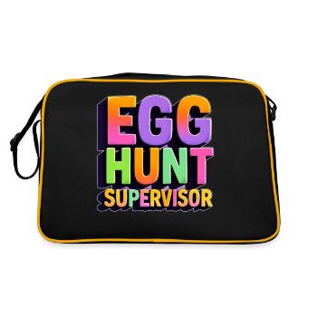 Superviseur de la chasse aux œufs - Sac Retro - noir/or - Dos