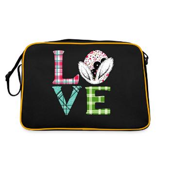 Amour Pâques - Sac Retro - noir/or - Dos