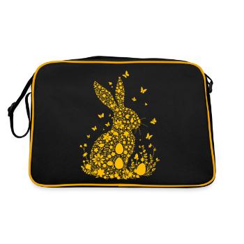 Lapin de Pâques - Sac Retro - noir/or - Dos