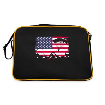 Parachutisme Parachutisme Parachute Cadeau - Sac Retro - noir/or - Dos