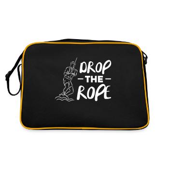 Wakeboard Wakeboarder Wakeboarding Gift - Retro Bag - black/gold - Back