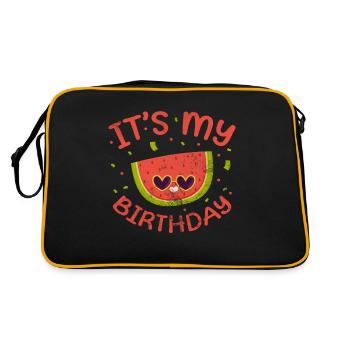 Watermelon - Retro Bag - black/gold - Back