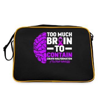 Trop de cerveau pour contenir l’humour ACM Chiari - Sac Retro - noir/or - Dos