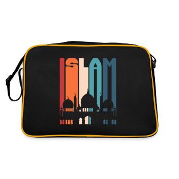 Musulman Islam Allah Ramadan Kareem Cadeau - Sac Retro - noir/or - Dos