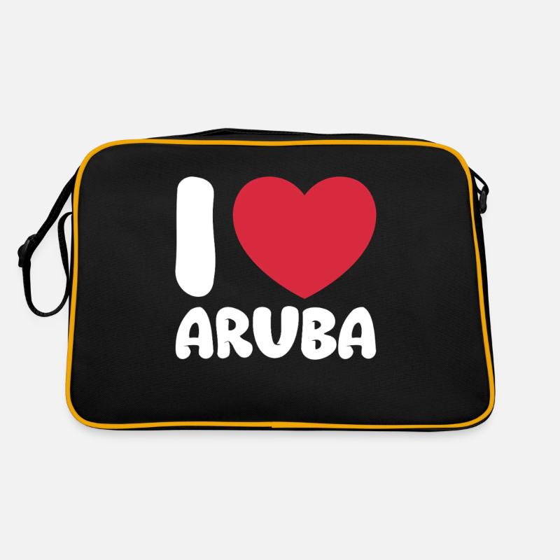 Aruba Karibik Sommer Meer Strand Geschenk Retro Tasche