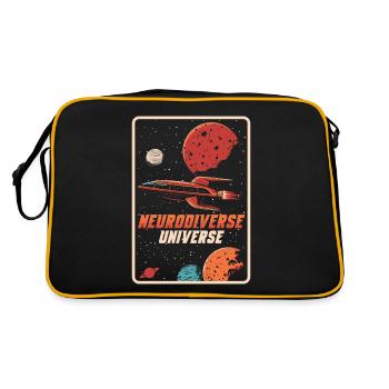 Journée de sensibilisation à l’autisme Cadeau autiste - Sac Retro - noir/or - Dos