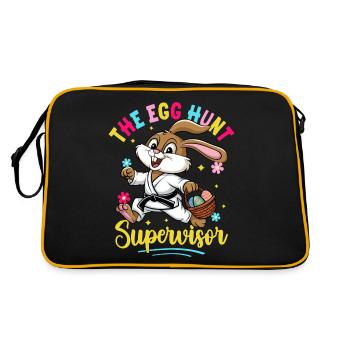 Le superviseur de la chasse aux œufs - Sac Retro - noir/or - Dos