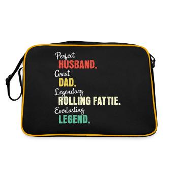 Rolling Fattie Papa Papa - Retro Bag - black/gold - Back