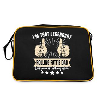 Légendaire Rolling Fattie Dad - Sac Retro - noir/or - Dos