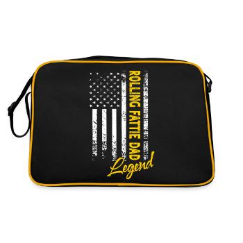Rolling Fattie Papa Legend - Sac Retro - noir/or - Dos