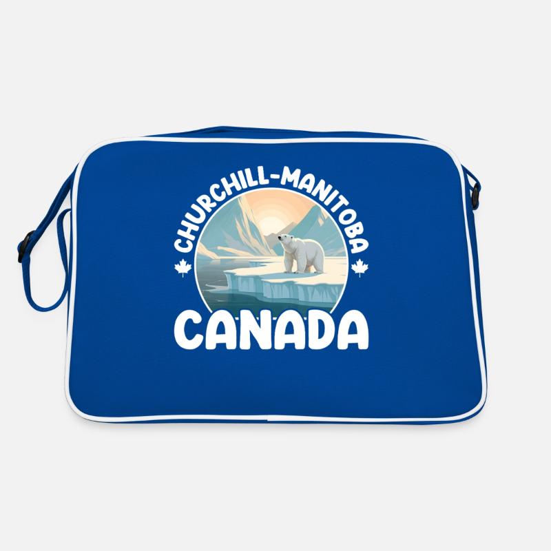 Churchill Manitoba Canada Polar Bear Arctic Retro Bag