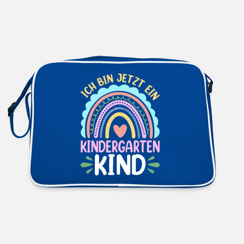 Kinder Kindergartenkind Regenbogen Mädchen Retro Tasche