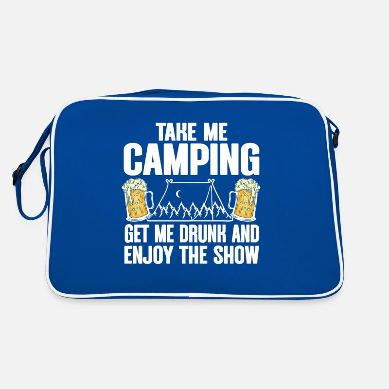 Camping Campfire Camper Retro Tasche