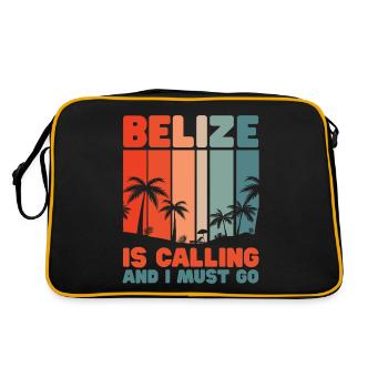 Belize Latino Belizean Belizean Maya Cadeau - Sac Retro - noir/or - Dos