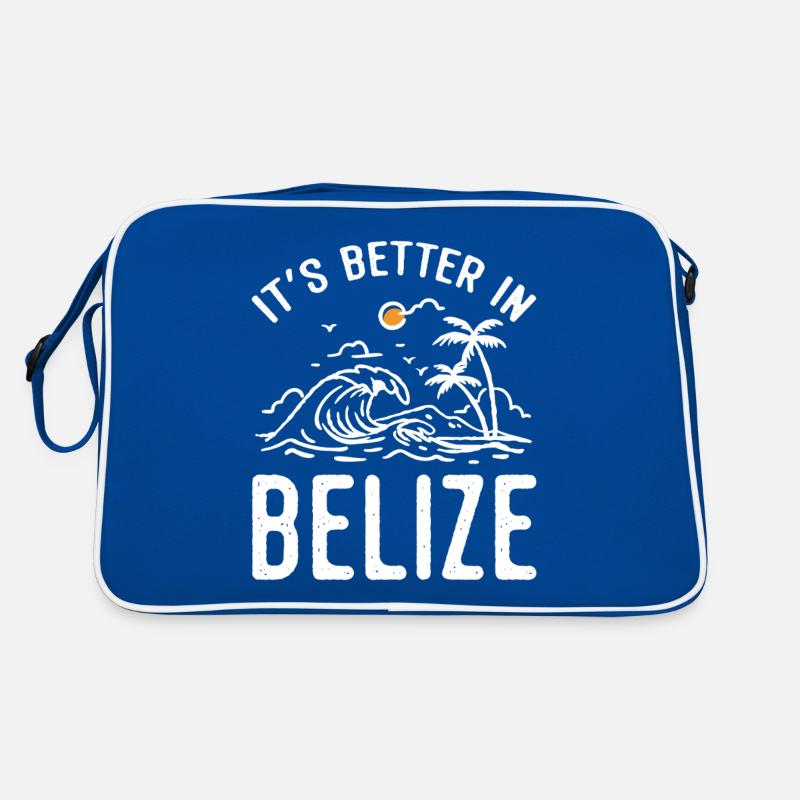 Belize Latino Belizer Belizerin Maya Geschenk Retro Tasche