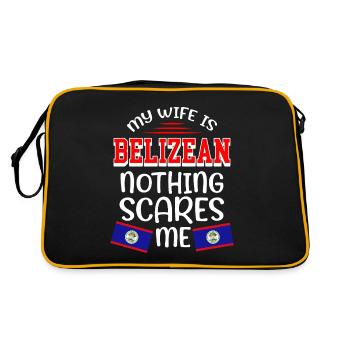 Belize Latino Belizean Belizean Maya Cadeau - Sac Retro - noir/or - Dos