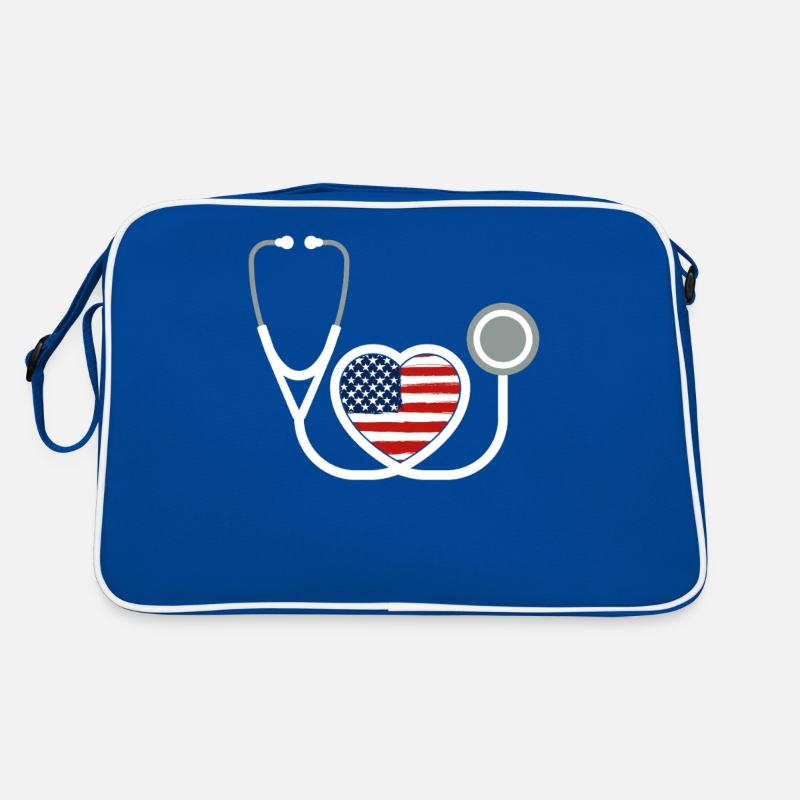 Infirmière correctionnelle USA Flag Prison Nursing Sac Retro