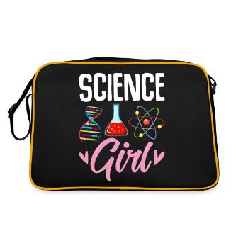 Fille de la science Drôle Scientifique de laboratoire de sciences - Sac Retro - noir/or - Dos