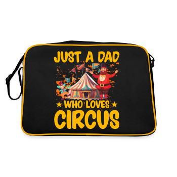 Juste un papa qui aime le cirque - Sac Retro - noir/or - Dos