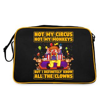 Not my Circus not my Monkeys but I definitely know - Retro Bag - black/gold - Back