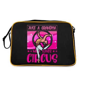 Juste une mamie qui aime le cirque - Sac Retro - noir/or - Dos