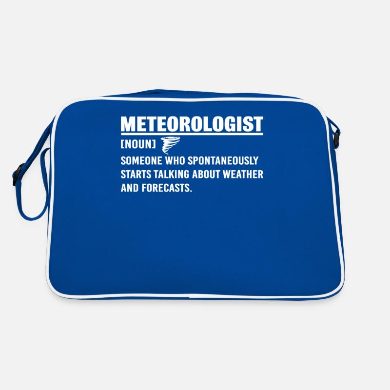 Meteorologist Funny Definition Weather Forecast Retro Bag