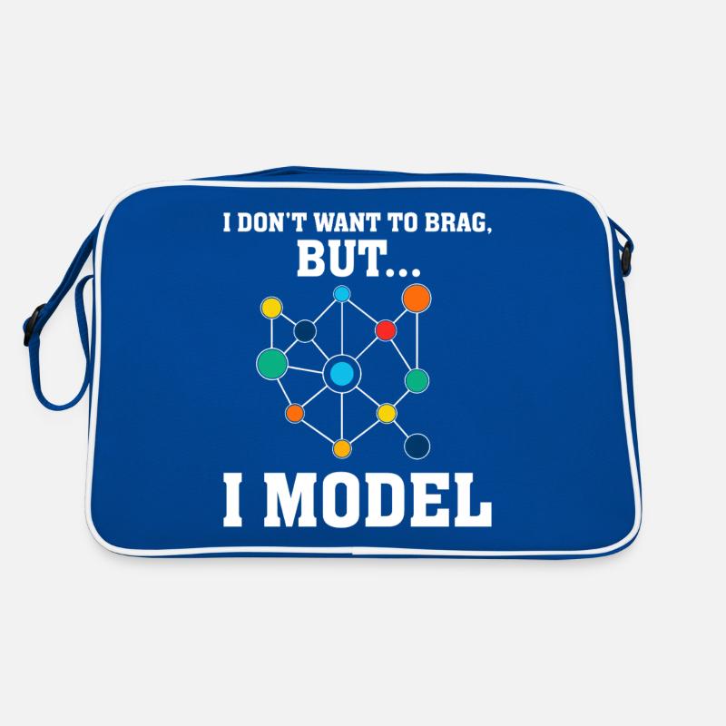 Ich will nicht prahlen, aber ich modelliere Datenmodellierung Retro Tasche