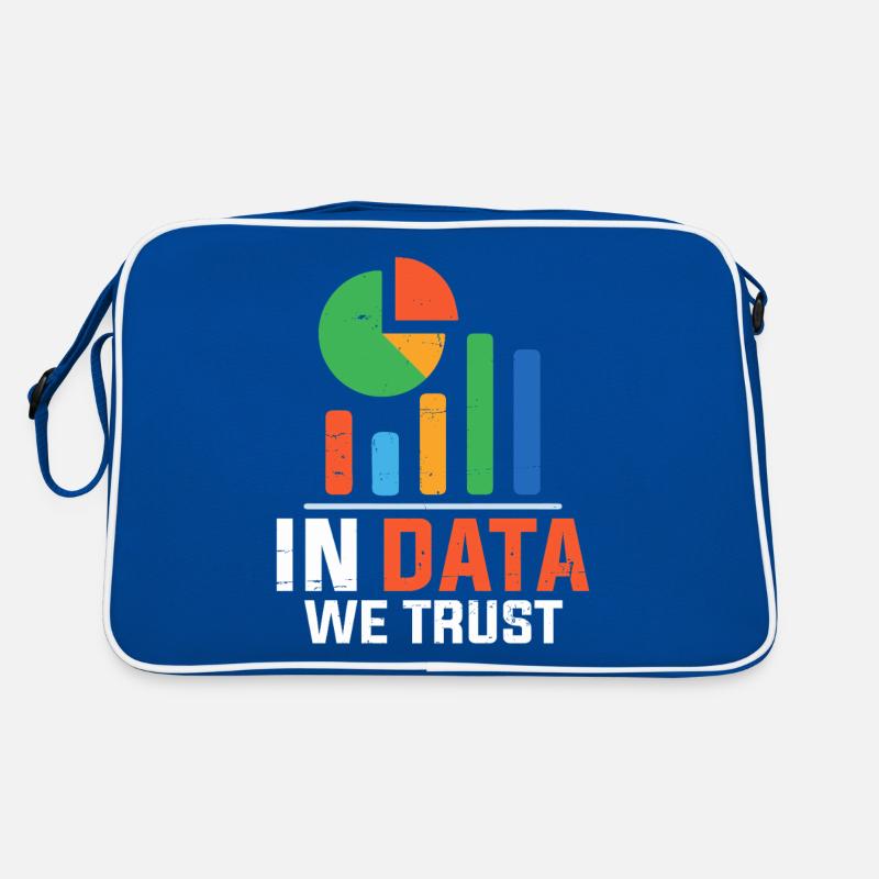 In Data We Trust Funny Statistician Spreadsheet Retro Bag