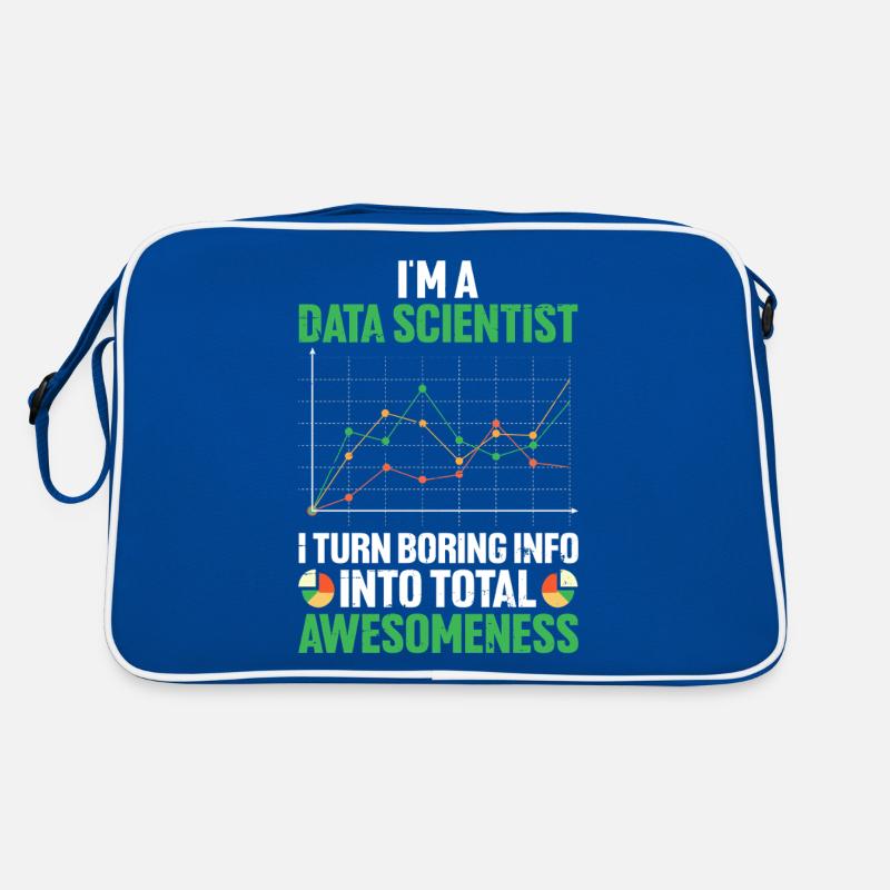 Ich bin ein Data Scientist Spreadsheet Lustige Daten Retro Tasche