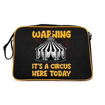 Attention, c’est un cirque ici aujourd’hui - Sac Retro - noir/or - Dos