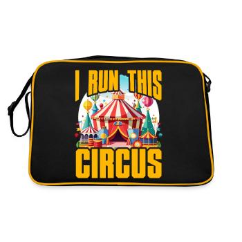I run this Circus - Retro Bag - black/gold - Back