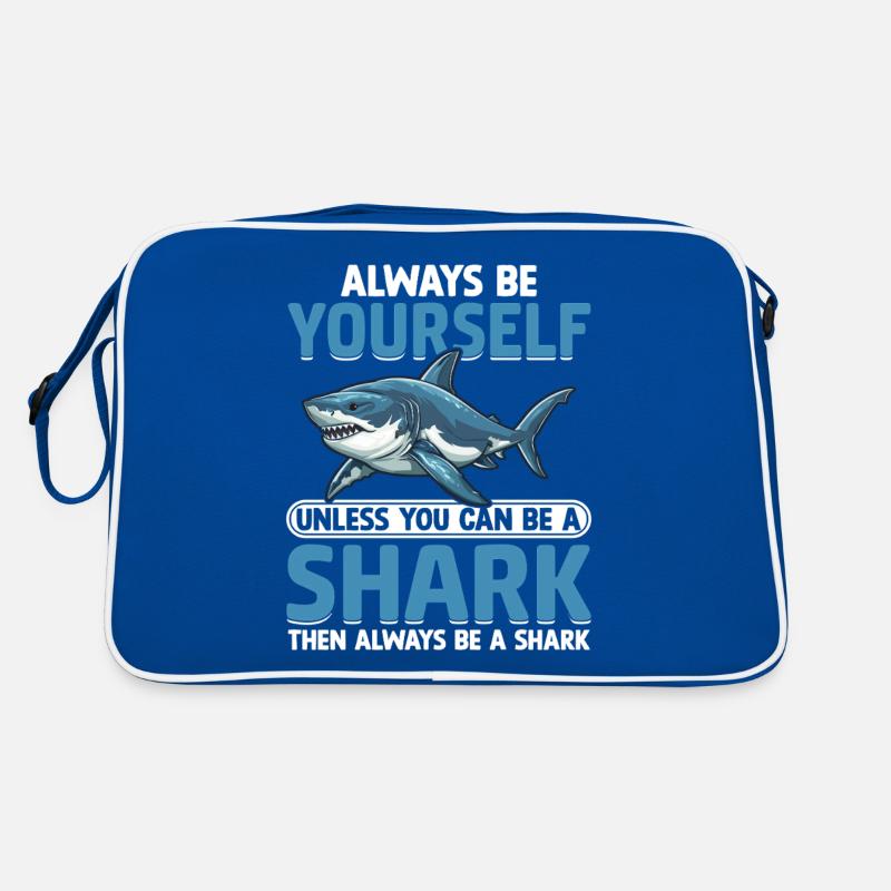 Sei immer du selbst, es sei denn, du kannst ein Haifischmeer sein Retro Tasche