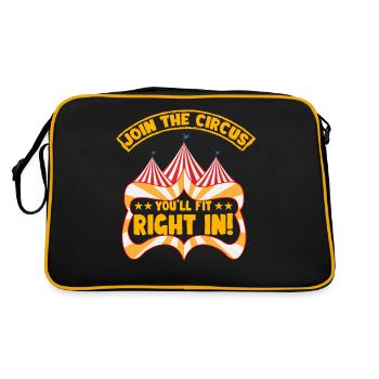 Rejoignez le cirque dans lequel vous vous intégrerez parfaitement - Sac Retro - noir/or - Dos