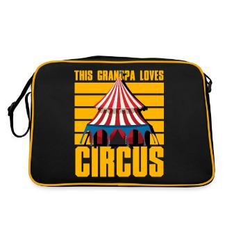 Ce grand-père adore le cirque - Sac Retro - noir/or - Dos