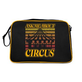 Posez-moi des questions sur le cirque - Sac Retro - noir/or - Dos