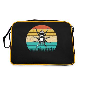 Funny Spiders Retro Arachnid Tarantula Spiders - Retro Bag - black/gold - Back