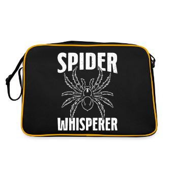 Spider Whisperer Arachnid Entomology Tarantula - Retro Bag - black/gold - Back
