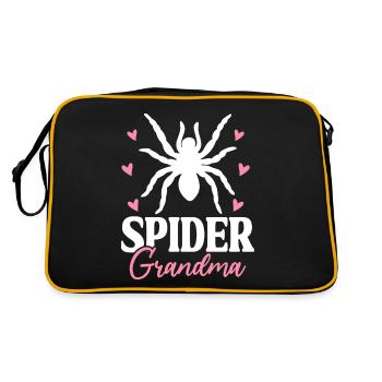 Spider Grandma Funny Tarantula Arachnid Grandma - Retro Bag - black/gold - Back