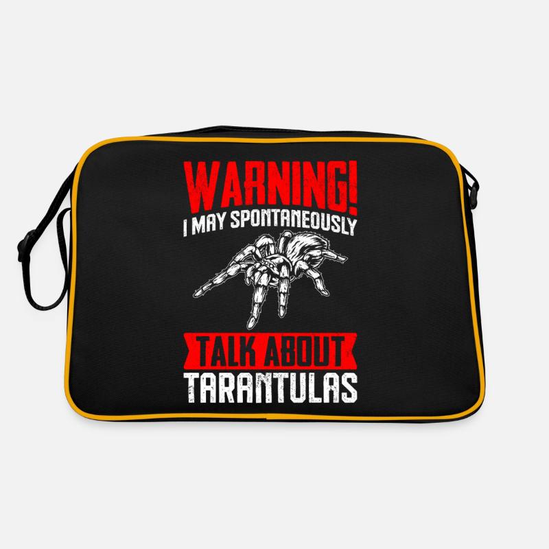 Warnung: Ich kann spontan über lustig sprechen Retro Tasche
