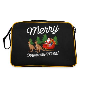 Joyeux Noël Compagnon Drôle Noël Noël Blague - Sac Retro - noir/or - Dos