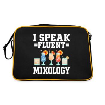 Mixologue, Barman, Barman, Mixologie - Sac Retro - noir/or - Dos