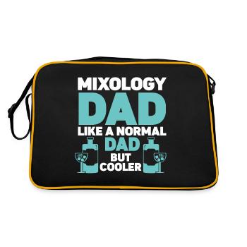 Mixologue, Barman, Barman, Mixologie - Sac Retro - noir/or - Dos