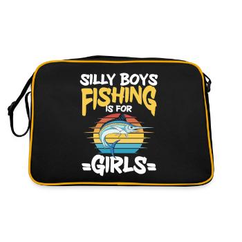 Conception de pêche Fish Lover Fisherman - Sac Retro - noir/or - Dos