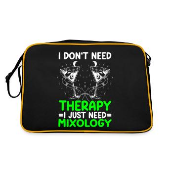 Mixologue, Barman, Barman, Mixologie - Sac Retro - noir/or - Dos
