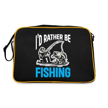 Conception de pêche Fish Lover Fisherman - Sac Retro - noir/or - Dos