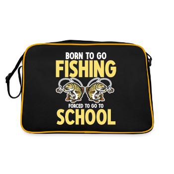 Conception de pêche Fish Lover Fisherman - Sac Retro - noir/or - Dos