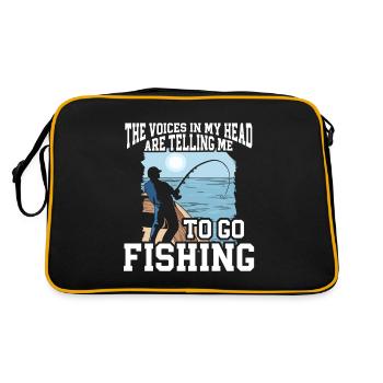 Conception de pêche Fish Lover Fisherman - Sac Retro - noir/or - Dos